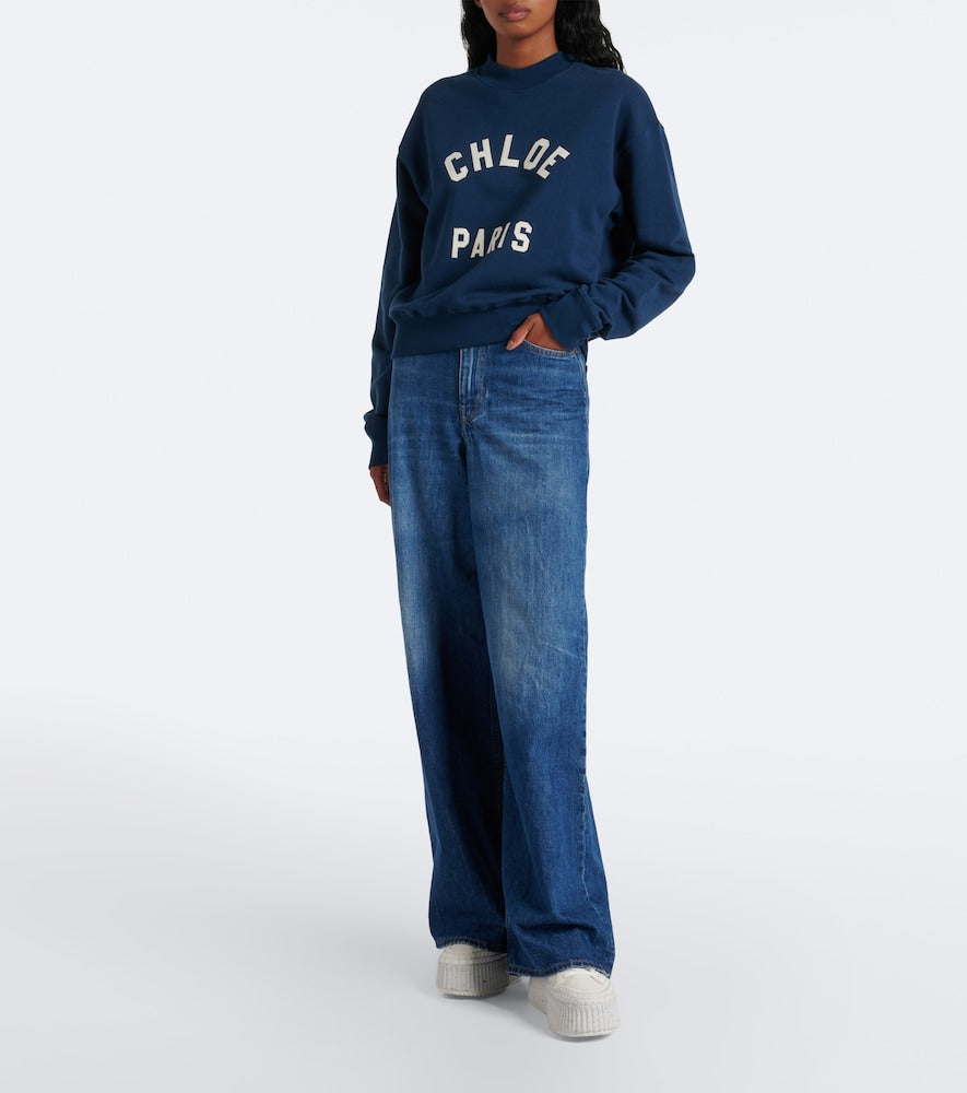 Chloe Nama leather platform sneakers - White Low-Top Sneakers