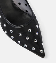 Khaite River embellished leather-trimmed pumps