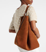 Toteme Belted suede tote bag