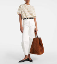 Toteme Belted suede tote bag