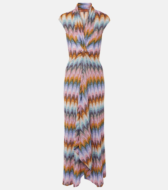 Missoni Draped Lamé maxi dress