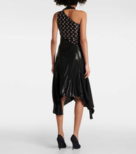 Marine Serre Regenerated Moon draped jersey midi dress