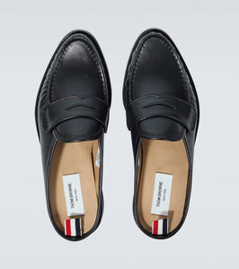 Thom Browne Leather penny loafer mules