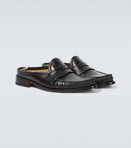 Thom Browne Leather penny loafer mules