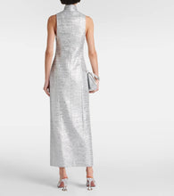 Alessandra Rich Front-slit lurex√Ç¬Æ tweed midi dress