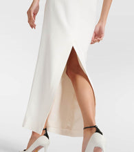 Alessandra Rich Organza-trimmed cady bustier gown