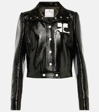 Courreges Reedition cropped vinyl jacket - Courreges Reedition 乙烯基短款夹克