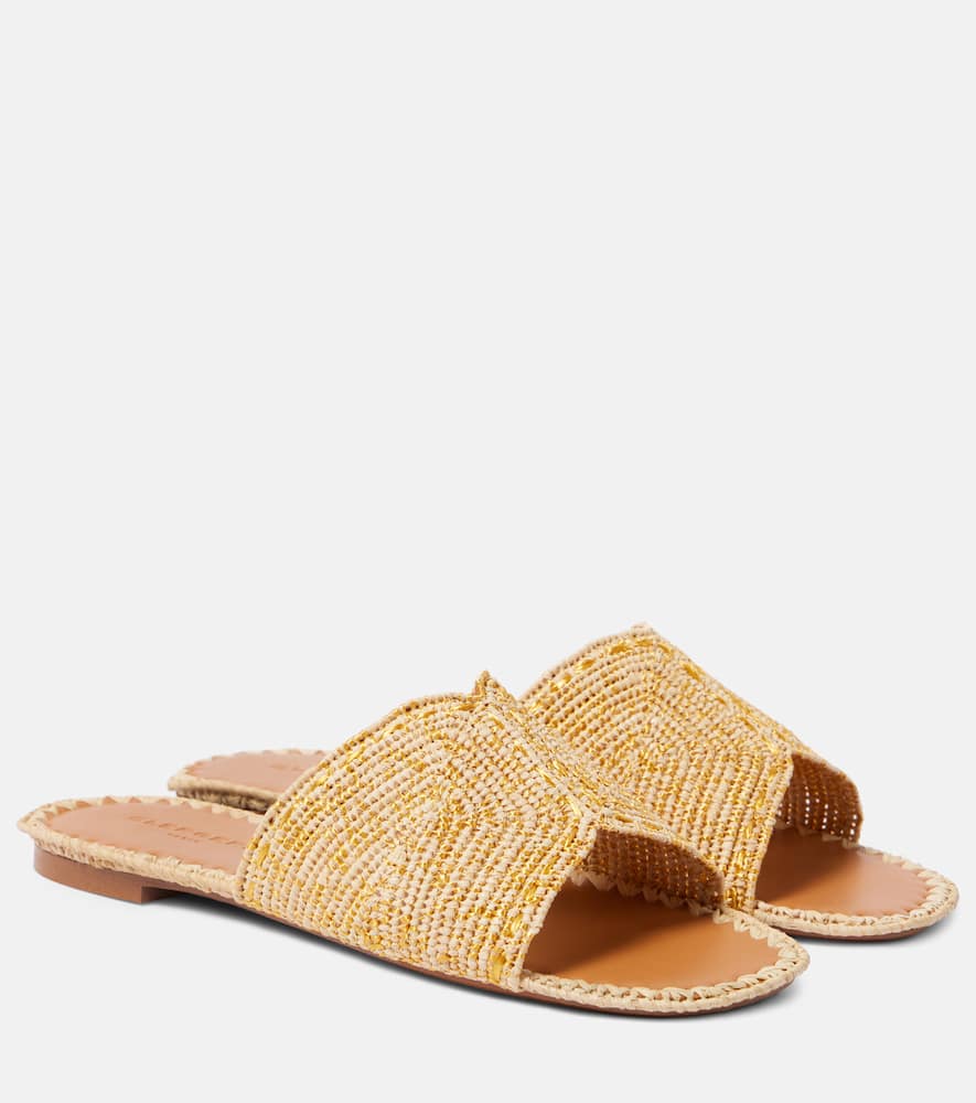 Clergerie Ineni raffia slides