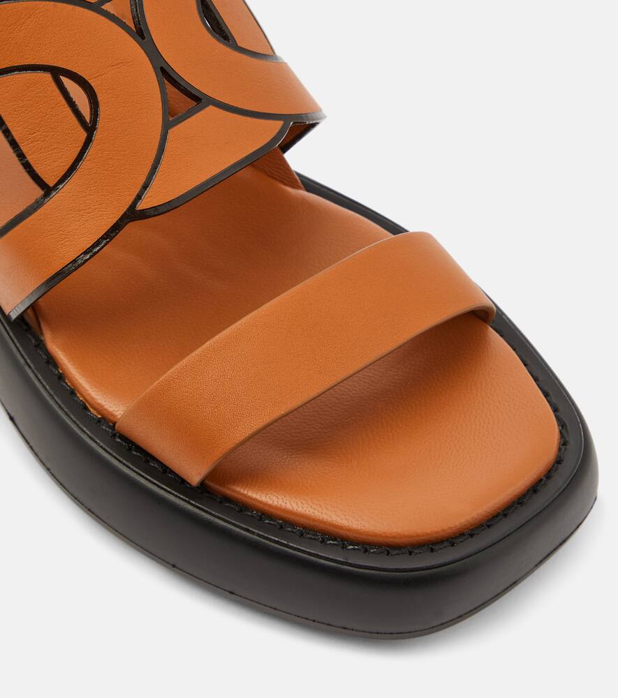 Tod's Catena leather sandals