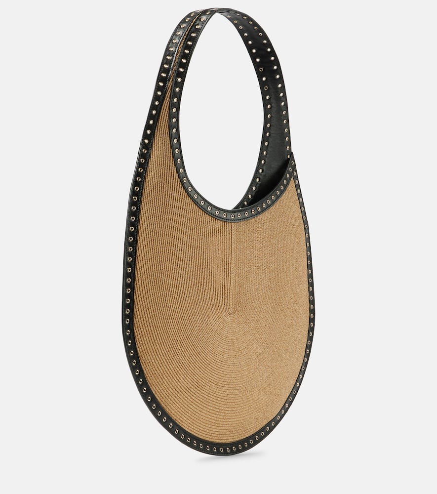 Alaia One Piece Medium paper straw shoulder bag