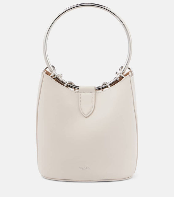 Alaia Ring Medium leather bucket bag. Shop Alaia Top-Handle Bags for women now.