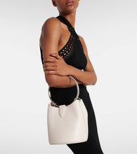 Alaia Ring Medium leather bucket bag