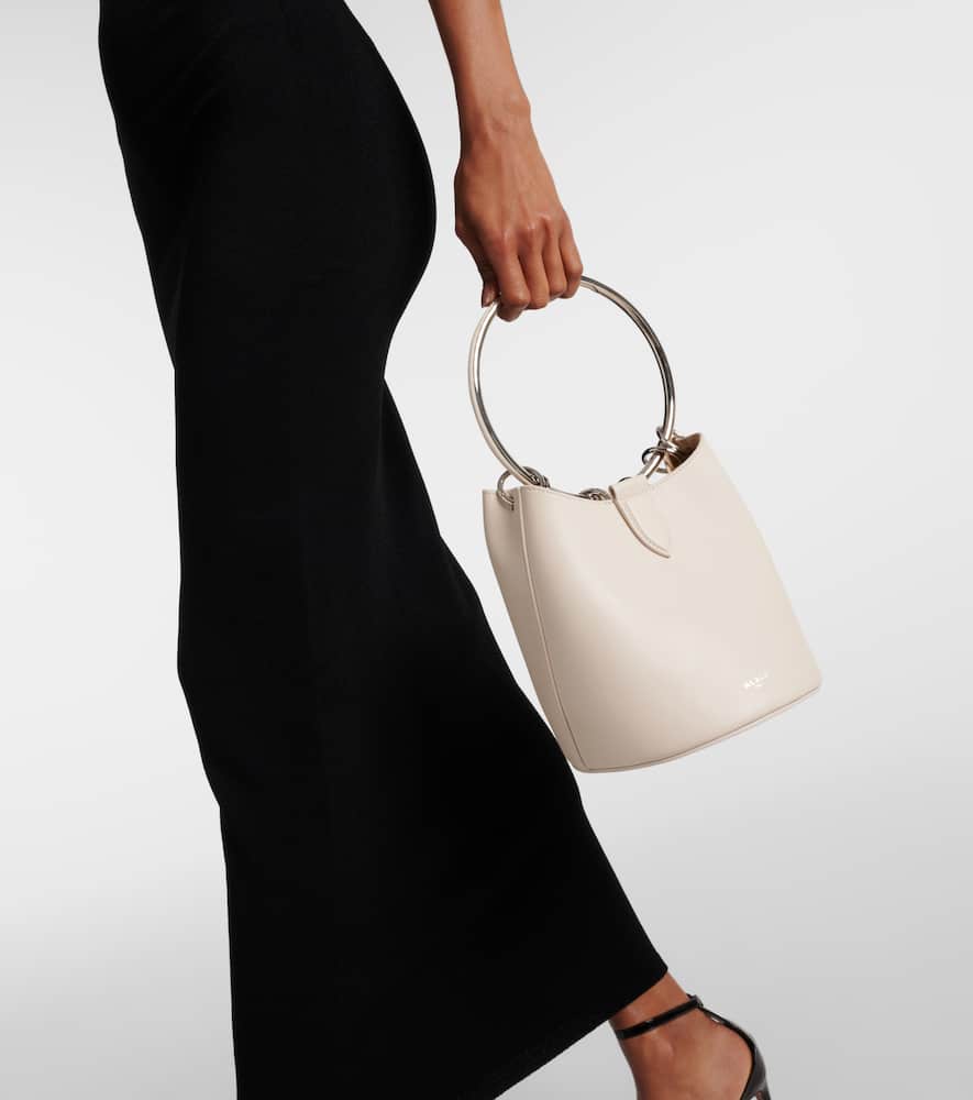 Alaia Ring Medium leather bucket bag
