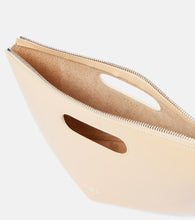 Alaia Folded Mini leather clutch