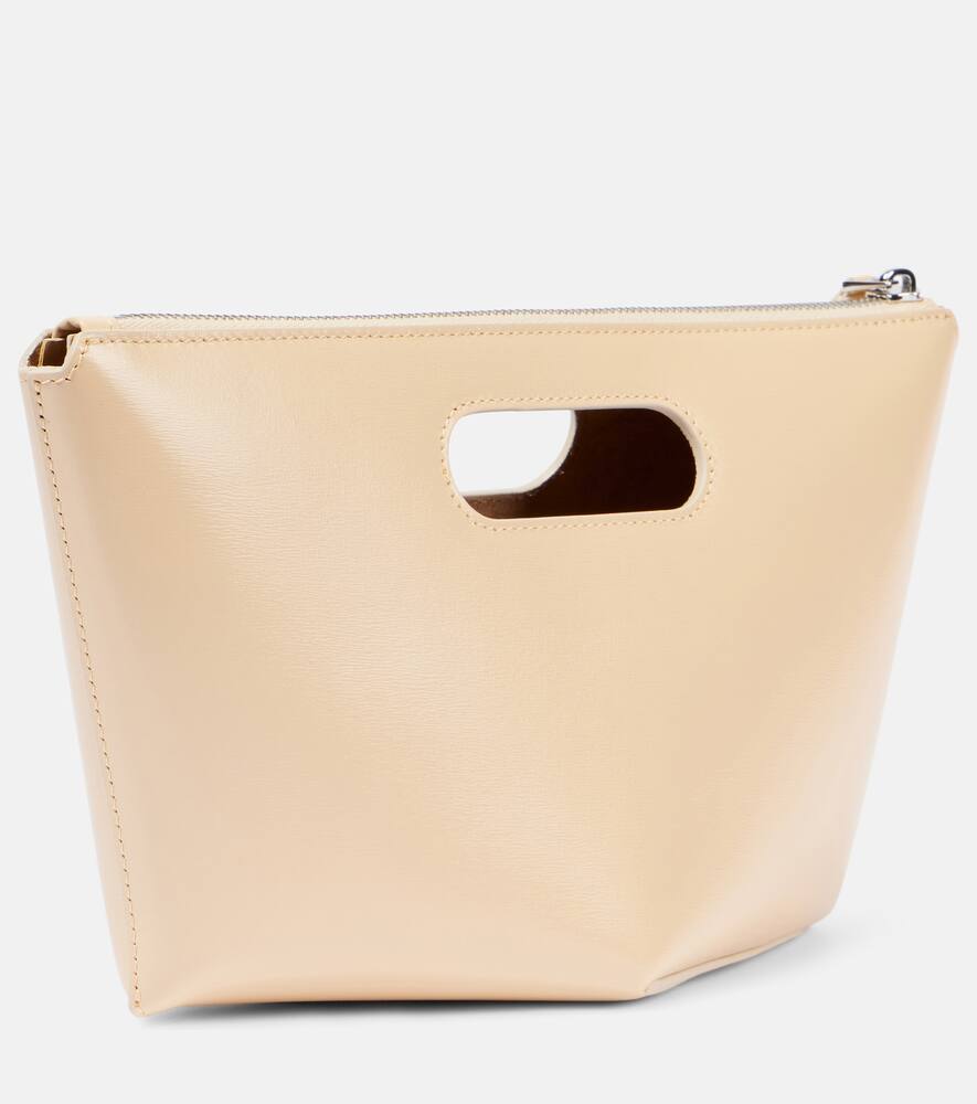 Alaia Folded Mini leather clutch