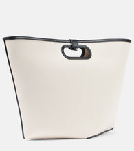 Alaia Folded Large canvas tote bag