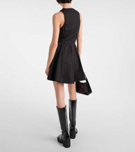Ami Paris Godet cotton poplin shirt dress