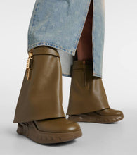 Givenchy Shark Lock Biker leather ankle boots