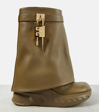 Givenchy Shark Lock Biker leather ankle boots