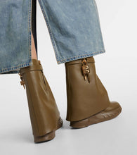 Givenchy Shark Lock Biker leather ankle boots