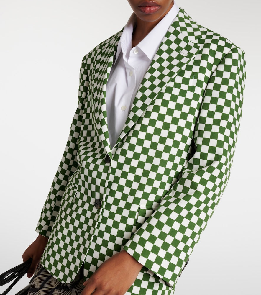 Dries Van Noten Checked single-breasted blazer