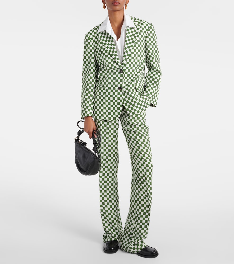 Dries Van Noten Checked single-breasted blazer