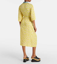 Dries Van Noten Printed wrap midi dress