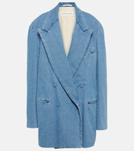 Dries Van Noten Oversized denim blazer - Dries Van Noten 大廓形牛仔西装外套