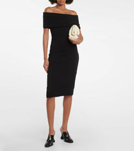 Bottega Veneta Off-shoulder jersey midi dress