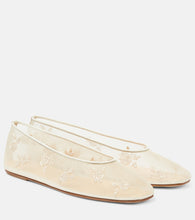 Magda Butrym Embroidered mesh ballet flats - Magda Butrym 刺绣网纱芭蕾平底鞋