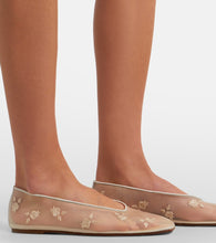 Magda Butrym Embroidered mesh ballet flats