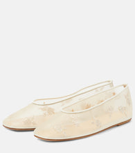 Magda Butrym Embroidered mesh ballet flats