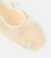 Magda Butrym Embroidered mesh ballet flats