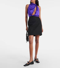 Versace Gianni Ribbon patent leather ballet flats