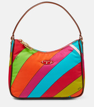 Pucci Iride Small leather-trimmed shoulder bag - Pucci Iride 小号皮革饰边单肩包