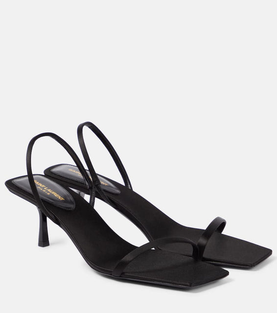 Saint Laurent Jaspe 55 satin cr√É¬™pe sandals