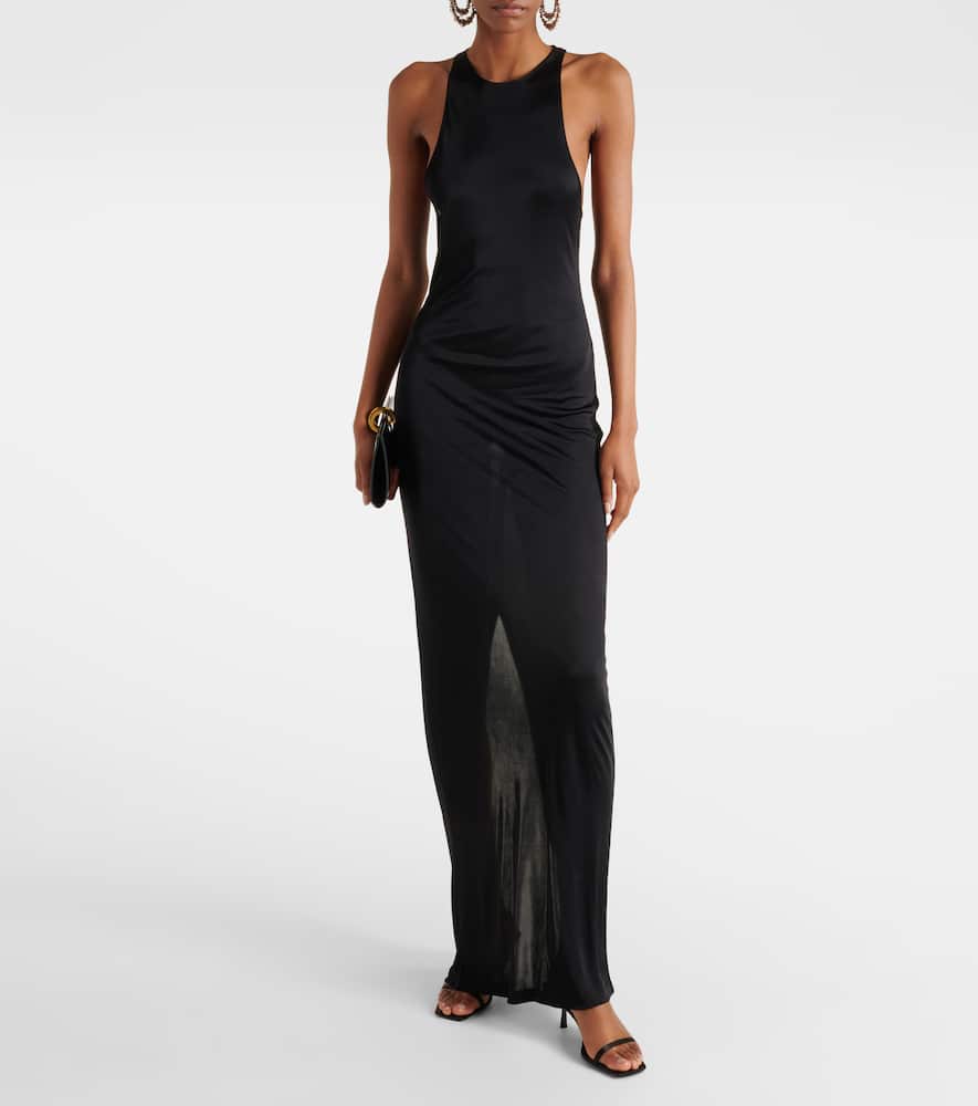 Saint Laurent Jaspe 55 satin cr√É¬™pe sandals