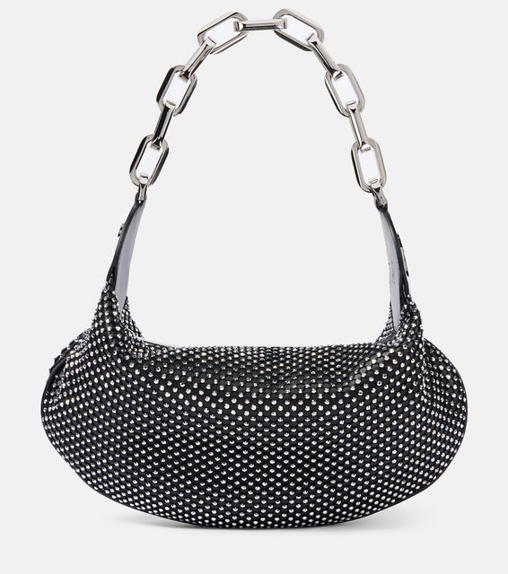 Christian Louboutin Le 54 embellished leather shoulder bag. Shop Christian Louboutin Shoulder Bags for women now.