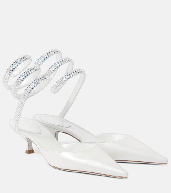 Rene Caovilla Cleo embellished leather sandals
