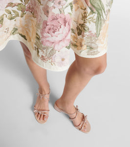 Rene Caovilla Caterina 40 embellished satin mules