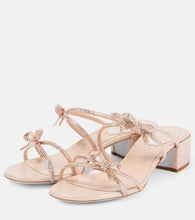 Rene Caovilla Caterina 40 embellished satin mules