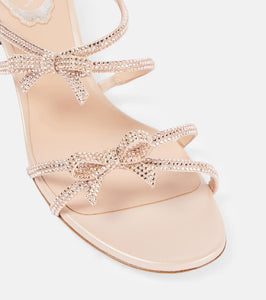 Rene Caovilla Caterina 40 embellished satin mules