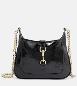 Gucci Jackie Notte Mini patent leather crossbody bag. Shop Gucci Shoulder Bags for women now.