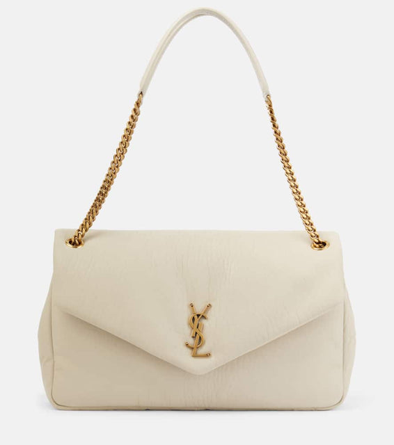 Saint Laurent Calypso Large leather shoulder bag. Shop Saint Laurent Shoulder Bags for women now.