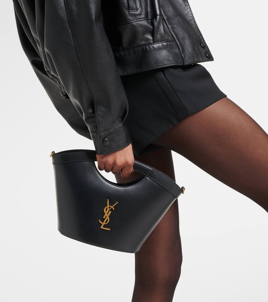 Saint Laurent Celia Mini leather tote bag