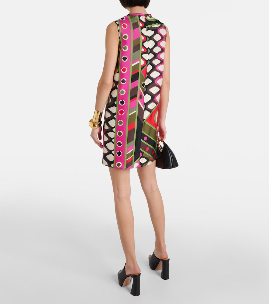 Pucci Vivara silk twill minidress