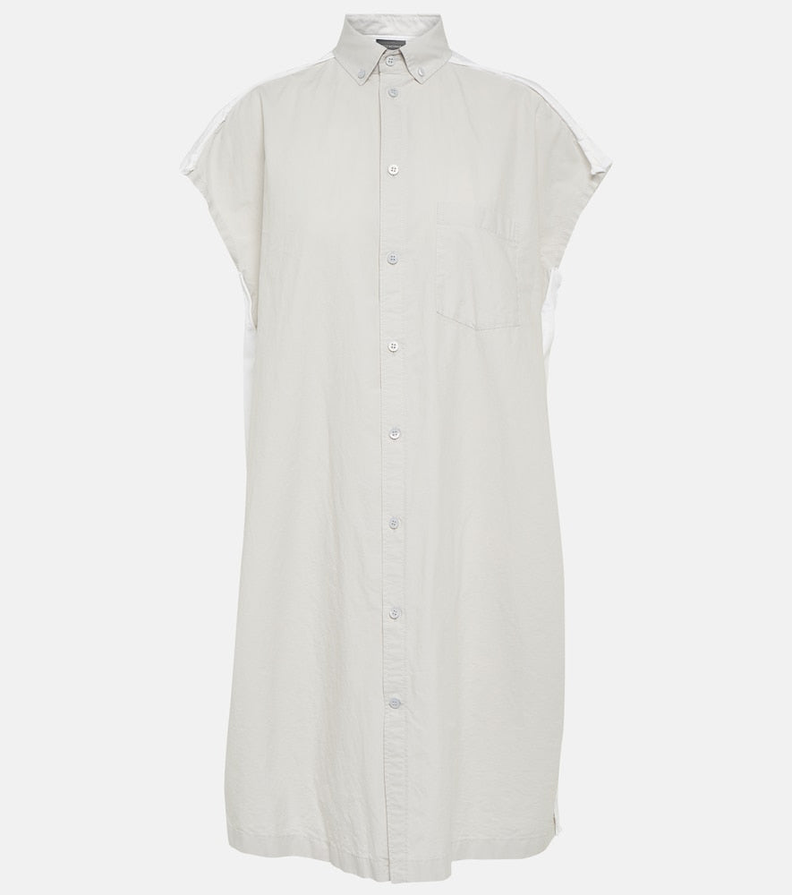 Balenciaga Oversized cotton shirt dress. Balenciaga 超大款棉质衬衫裙