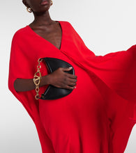 Valentino Caped silk gown
