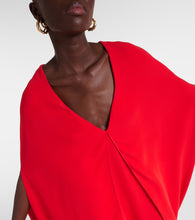 Valentino Caped silk gown