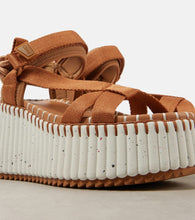 Chloe Nama 80 wedge sandals